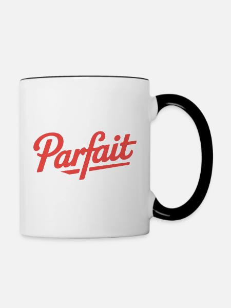 perfekt - Tasse zweifarbig - Weiß/Schwarz