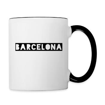 Barcelona - Contrasting Mug - white/black - Right