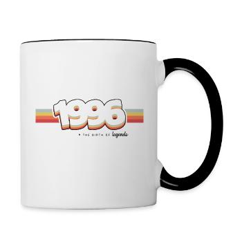 1996 the birth of legends - Mug contrasté - blanc/noir - Droite