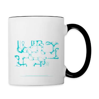 It's A Pipefitter Wrench Plumber - Contrasting Mug - white/black - Right