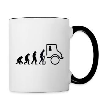 Unimog Evolution - Offroad - Farben editierbar - Tasse zweifarbig - Weiß/Schwarz - Rechts