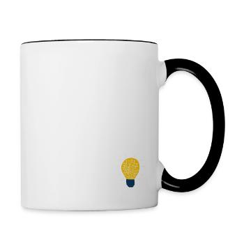 Geek from Father to Son - Dad Gift - Contrasting Mug - white/black - Right