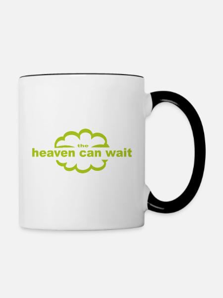 heaven_can_wait - Tasse zweifarbig - Weiß/Schwarz