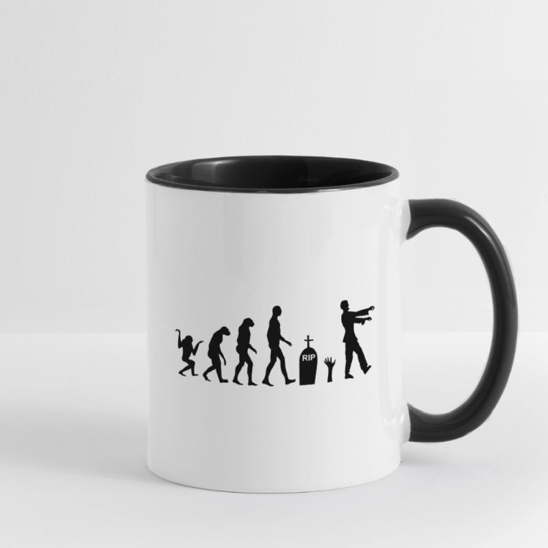 Zombie Evolution 2 Contrasting Mug