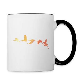 birds - Contrasting Mug - white/black - Right