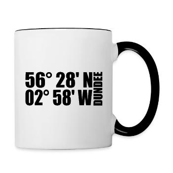 Dundee Coordinates - Contrasting Mug - white/black - Right