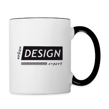 urban design expert - Contrasting Mug - white/black - Right
