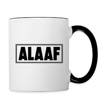 ALAAF - Tasse zweifarbig - Weiß/Schwarz - Rechts