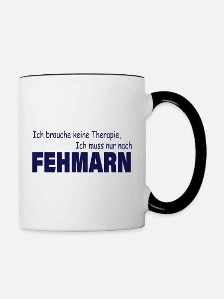 Therapie FEHMARN - Tasse zweifarbig - Weiß/Schwarz