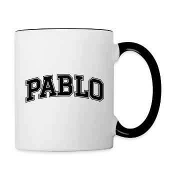 Pablo Escobar - Tasse zweifarbig - Weiß/Schwarz - Rechts