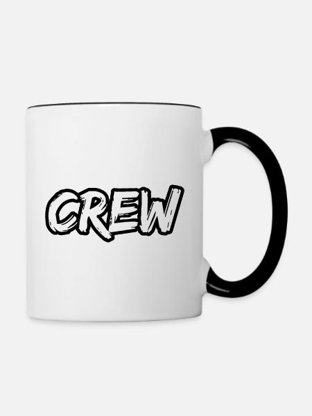 Crew - Tasse zweifarbig - Weiß/Schwarz