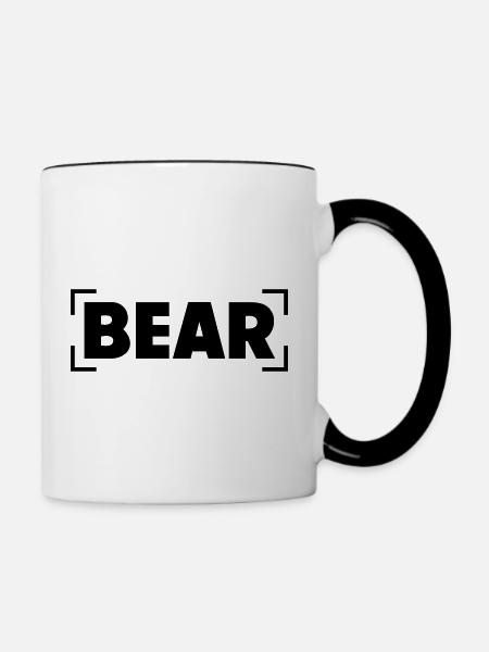 BEAR - Tasse zweifarbig - Weiß/Schwarz