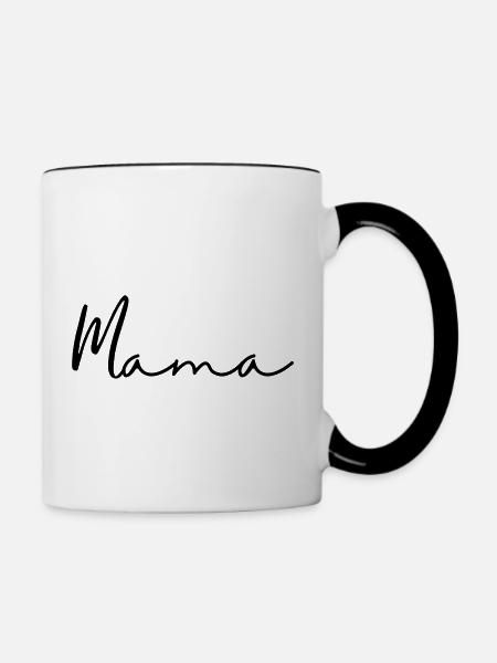 Mamma - Tasse zweifarbig - Weiß/Schwarz