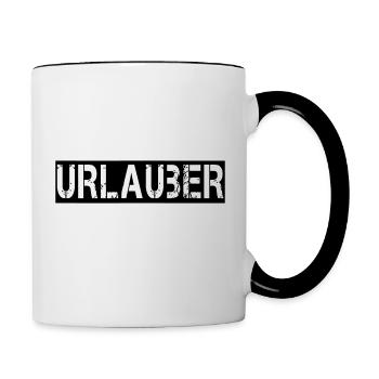 VACATIONER - Contrasting Mug - white/black - Right
