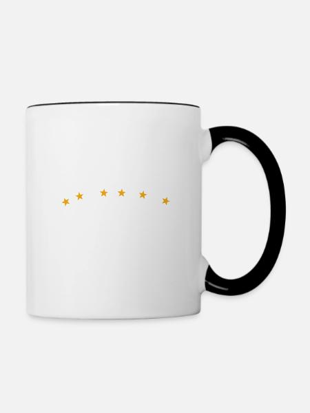 Jahrgang ist 1957 - Tasse zweifarbig - Weiß/Schwarz