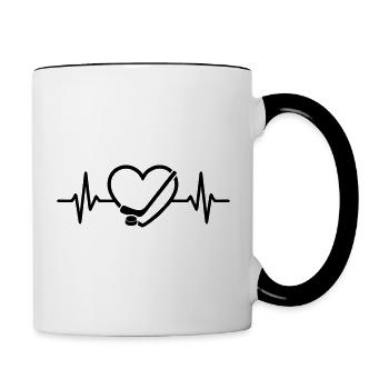 Core Hockey - Contrasting Mug - white/black - Right