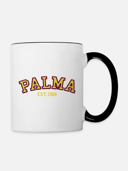 Palma gegründet 1966 - Tasse zweifarbig - Weiß/Schwarz