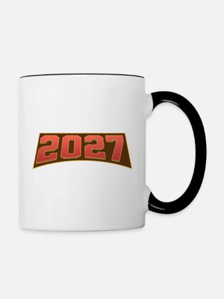 2027 - Tasse zweifarbig - Weiß/Schwarz