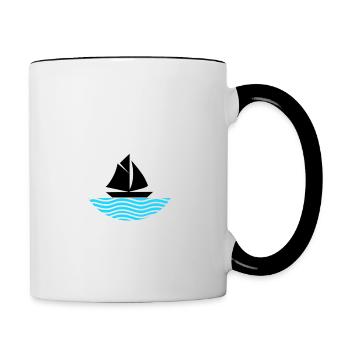boat - Contrasting Mug - white/black - Right