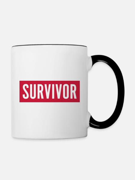 Survivor - Tasse zweifarbig - Weiß/Schwarz