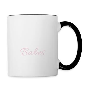 Lash Babes Wimpernkünstler Wimperntechnik - Tasse zweifarbig - Weiß/Schwarz - Rechts