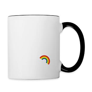 Rainbow Connection - Contrasting Mug - white/black - Right
