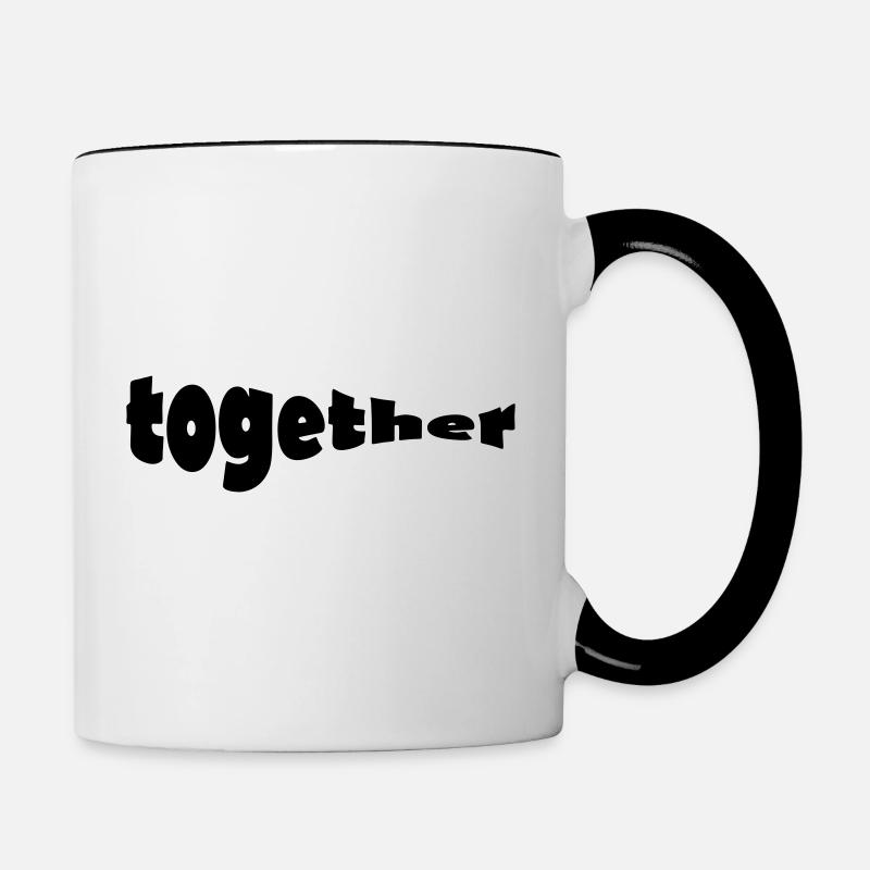 TOGETHER - Tasse zweifarbig - Weiß/Schwarz