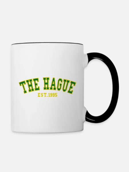 Den Haag Est. 1995 - Tasse zweifarbig - Weiß/Schwarz