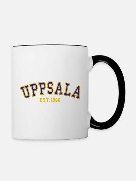 Uppsala gegründet 1966 - Tasse zweifarbig - Weiß/Schwarz