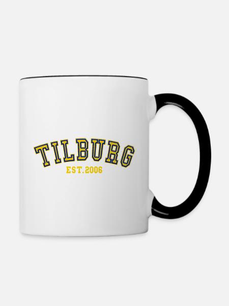 Tilburg gegründet 2006 - Tasse zweifarbig - Weiß/Schwarz