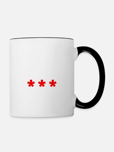 anti pis 2 - Tasse zweifarbig - Weiß/Schwarz