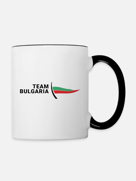 Team Bulgaria - Tasse zweifarbig - Weiß/Schwarz