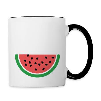 THIS IS NOT A WATERMELON - Contrasting Mug - white/black - Right