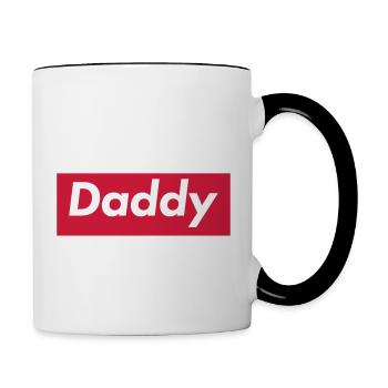 Daddy - Tasse zweifarbig - Weiß/Schwarz - Rechts