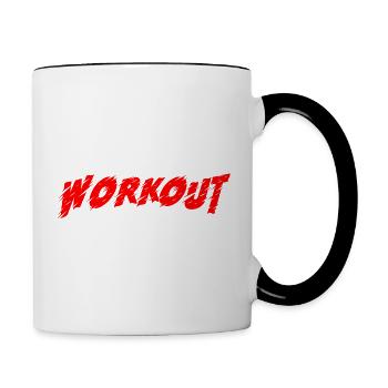 Workout - Contrasting Mug - white/black - Right