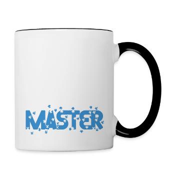 Puzzle Master Puzzles Spiel Puzzler Hobbyist - Tasse zweifarbig - Weiß/Schwarz - Rechts
