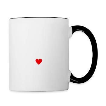 Tata d’amour - Mug contrasté - blanc/noir - Droite