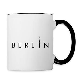 Berlin - Tasse zweifarbig - Weiß/Schwarz - Rechts