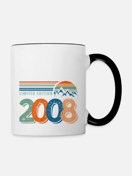 Limitierte Auflage 2008 - Tasse zweifarbig - Weiß/Schwarz