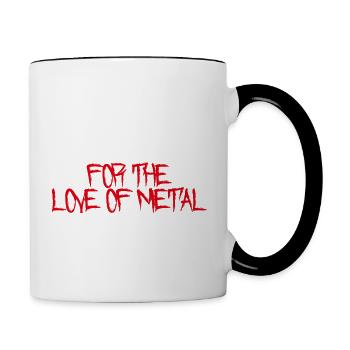 For The Love Of Metal - Contrasting Mug - white/black - Right