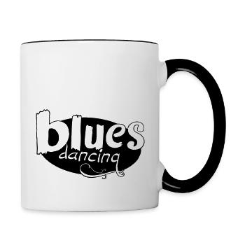 2024 Blues Dancing Logo - Contrasting Mug - white/black - Right