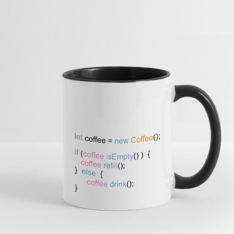 Informatik Programmierer Coder C++ Html Tasse zweifarbig