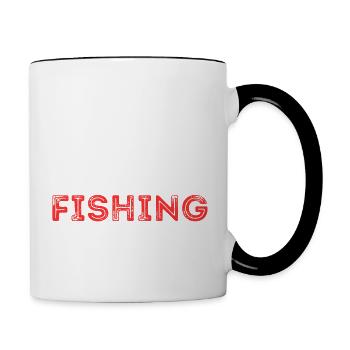 MAGNETFISCHEN METALL WÖRTER - Tasse zweifarbig - Weiß/Schwarz - Rechts