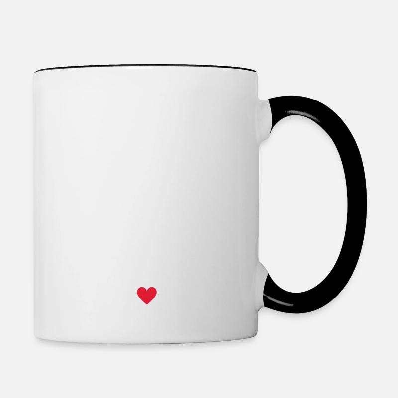 Futur papa 2025 - Mug contrasté - blanc/noir