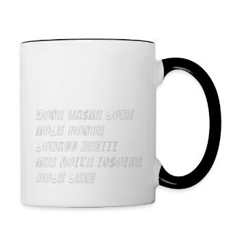 JONE WASTE YORE TOYE MONME YORALL REDIII THE VOICE - Tasse zweifarbig - Weiß/Schwarz - Rechts