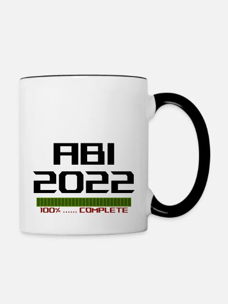 Complete 2022 ABI - Tasse zweifarbig - Weiß/Schwarz