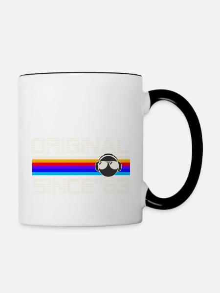 Seit 83 - Tasse zweifarbig - Weiß/Schwarz