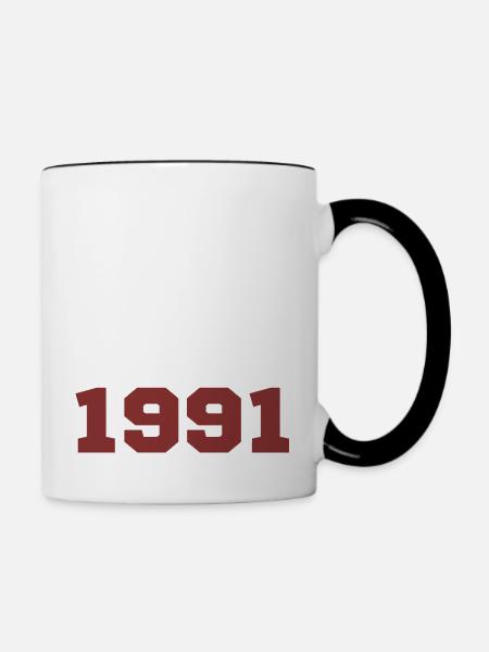 Original 1991 - Tasse zweifarbig - Weiß/Schwarz