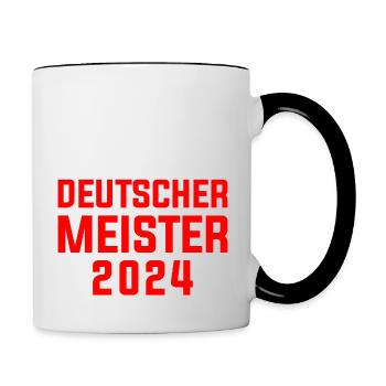 Leverkusen, champion d’Allemagne 2024 du club de football - Mug contrasté - blanc/noir - Droite