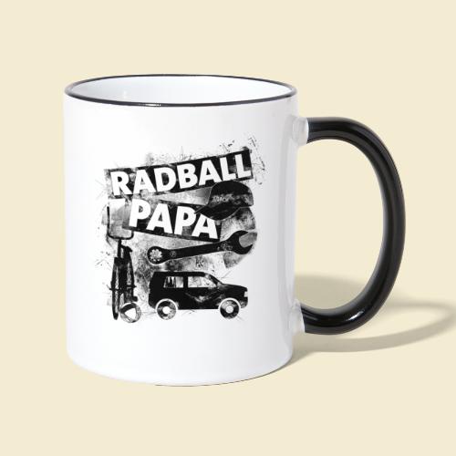 Radball | Papa - Tasse zweifarbig